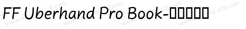 FF Uberhand Pro Book字体转换